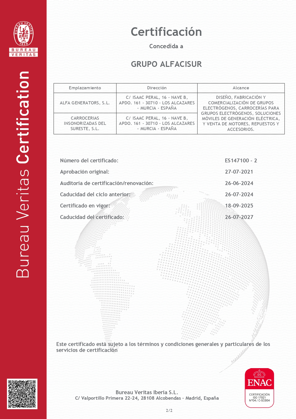 Certificado ISO 9001:2015 - Página 2